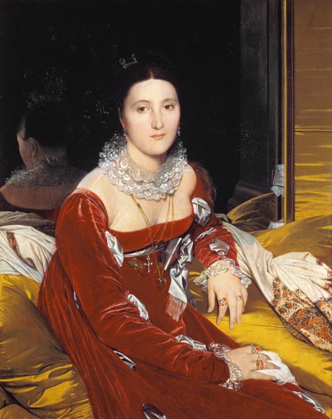Portrait Marie Marcoz a Jean Auguste Dominique Ingres