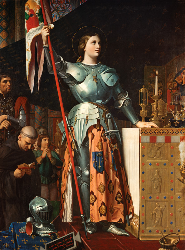 Joan of Arc at the Coronation of Charles VII in the Cathedral at Reims a Jean Auguste Dominique Ingres