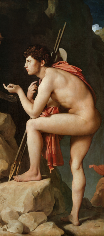 Oedipus and the Sphinx, 1808 (detail of 267669) a Jean Auguste Dominique Ingres