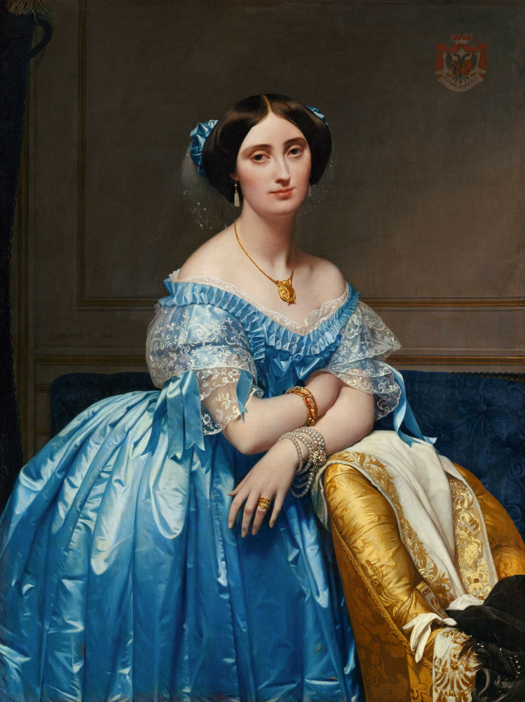Portrait of the Princesse de Broglie a Jean Auguste Dominique Ingres