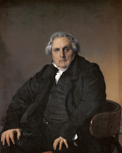 Portrait Louis-François Bertin a Jean Auguste Dominique Ingres