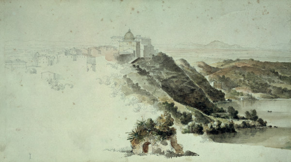 Castel Gandolfo a Jean Auguste Dominique Ingres