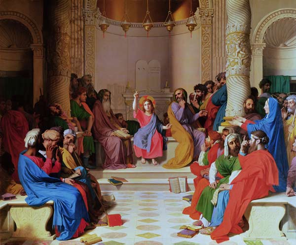 Jesus Among the Doctors a Jean Auguste Dominique Ingres