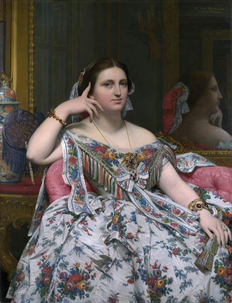Madame Marie-Clotilde-Inès Moitessier, née de Foucauld a Jean Auguste Dominique Ingres