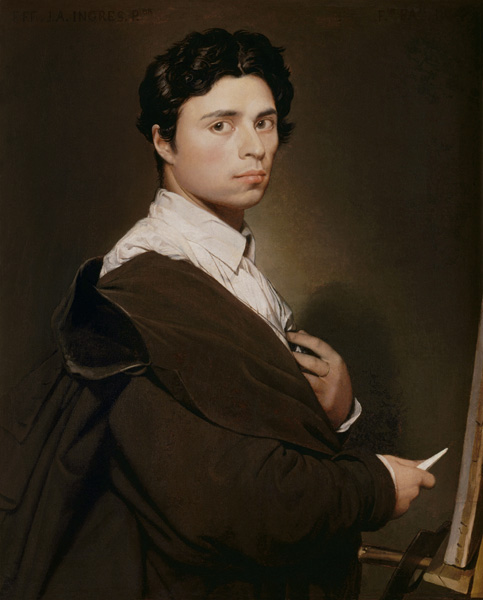 Self-portrait a Jean Auguste Dominique Ingres