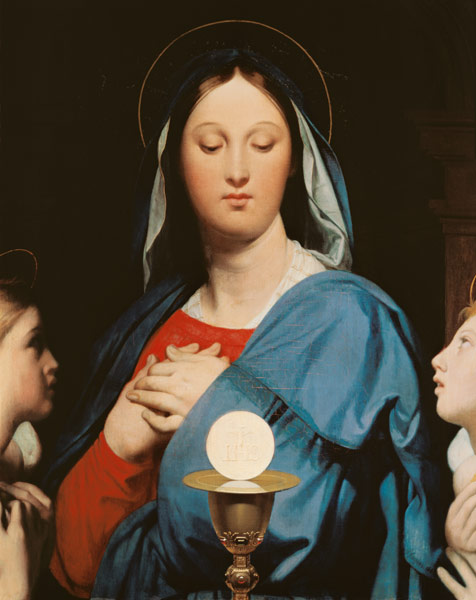 The Virgin of the Host a Jean Auguste Dominique Ingres