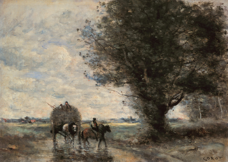 Der Heuwagen a Jean-Babtiste-Camille Corot
