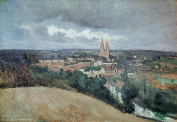General View of the Town of Saint-Lo a Jean-Babtiste-Camille Corot