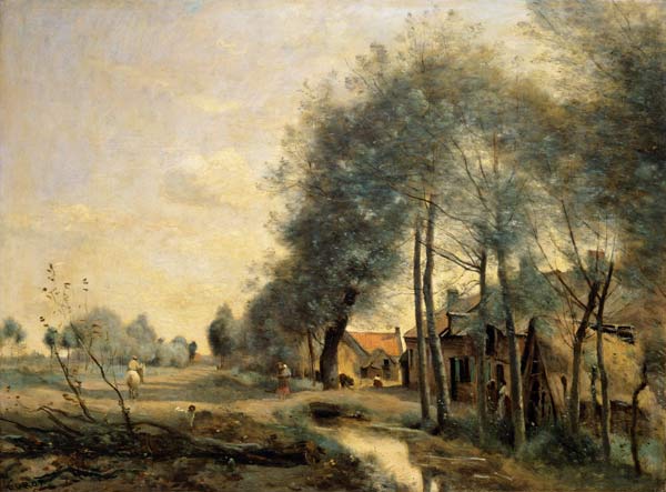 Road of Sin-le-Noble a Jean-Babtiste-Camille Corot