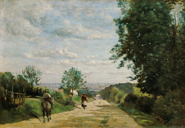 The Road to Sevres a Jean-Babtiste-Camille Corot
