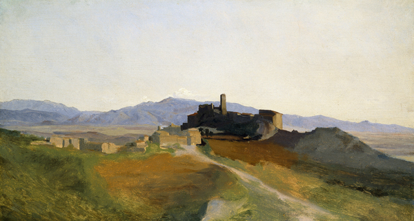 View of Olevano a Jean-Babtiste-Camille Corot