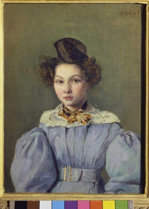 Portrait the Marie-Louise Sennegan a Jean-Babtiste-Camille Corot