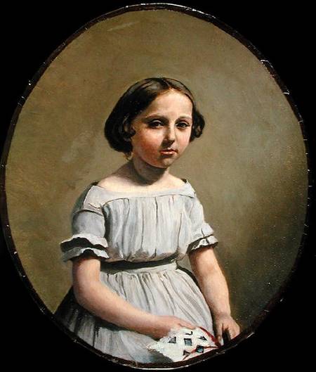 The Eldest Daughter of M. Edouard Delalain (Mme. de Graet) a Jean-Babtiste-Camille Corot