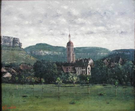 Landscape with Church a Jean-Babtiste-Camille Corot