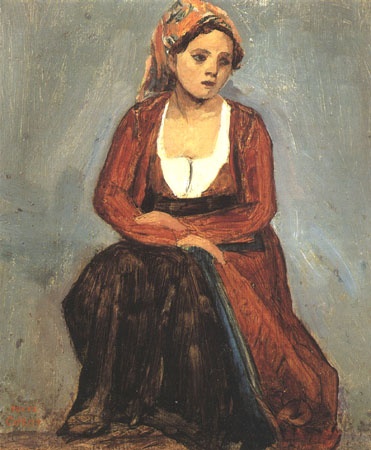 Sedentary Italian a Jean-Babtiste-Camille Corot