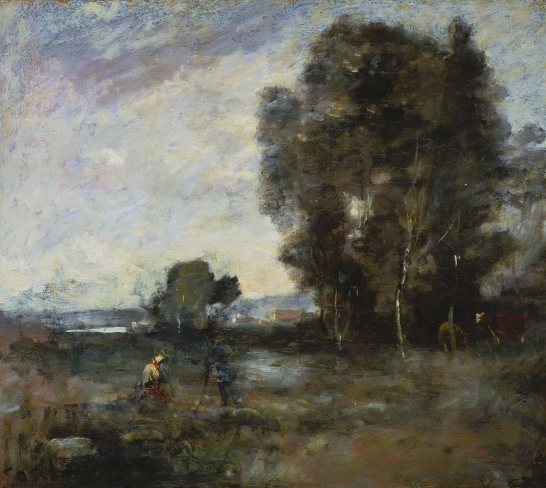 Summer Landscape a Jean-Babtiste-Camille Corot