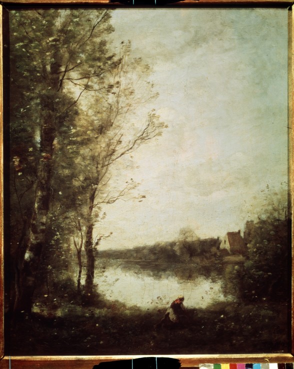 Pond in Ville d’Avray a Jean-Babtiste-Camille Corot