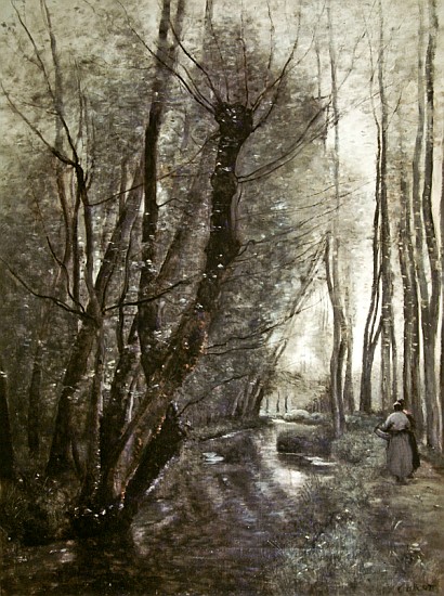 The stream a Jean-Babtiste-Camille Corot