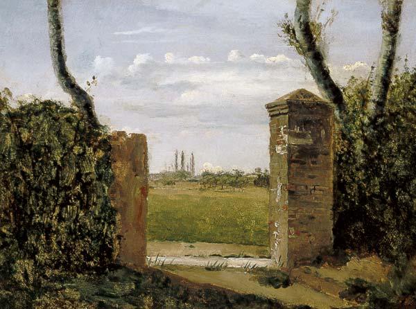 C.Corot / Gate to a Farm / Paint./ C19