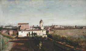 Trinita dei Monti from the Villa Medici