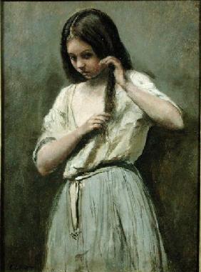 Young Girl at her Toilet