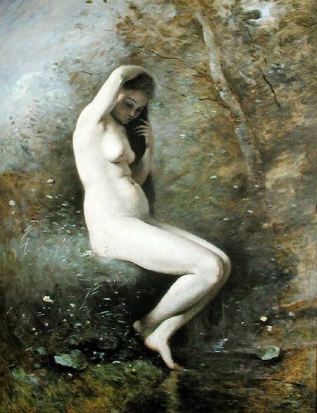 Venus Bathing a Jean-Babtiste-Camille Corot