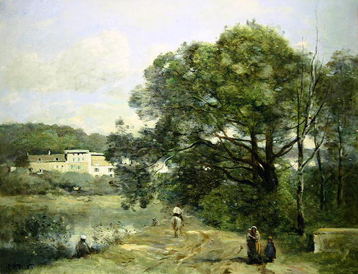 Ville d'Avray (oil on canvas) a Jean-Babtiste-Camille Corot