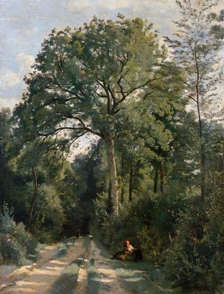 Woods entrance at Ville this ' Avray. a Jean-Babtiste-Camille Corot