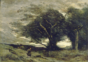 Ein Windstoss a Jean-Babtiste-Camille Corot