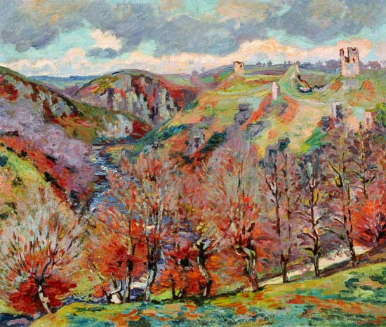Landscape with ruins a Jean-Baptiste Armand Guillaumin