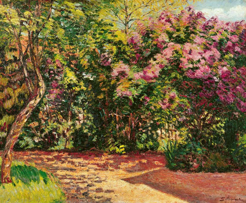 Lilac, the Artist''s Garden a Jean Baptiste Armand Guillaumin