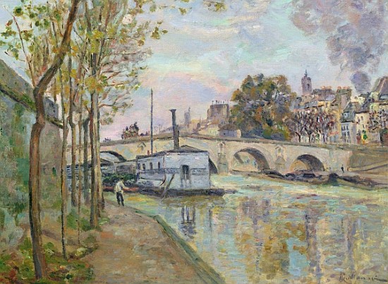 The Seine in Paris a Jean Baptiste Armand Guillaumin