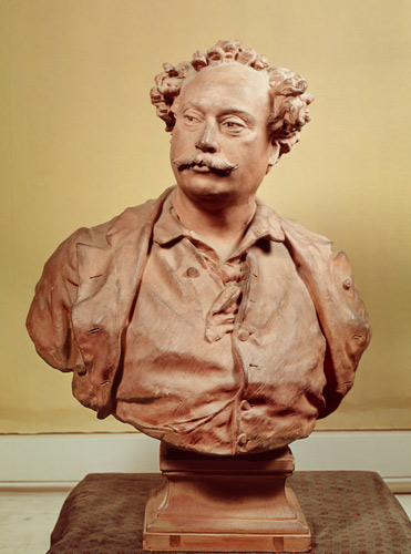 Portrait of Alexander Dumas fils (1802-70) a Jean Baptiste Carpeaux