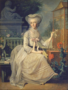 Junge Frau neben einem Vogelkäfig a Jean-Baptiste Charpentier d. Ä.