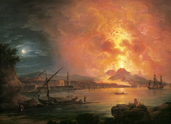 The Eruption of Vesuvius a Jean Baptiste Genillion
