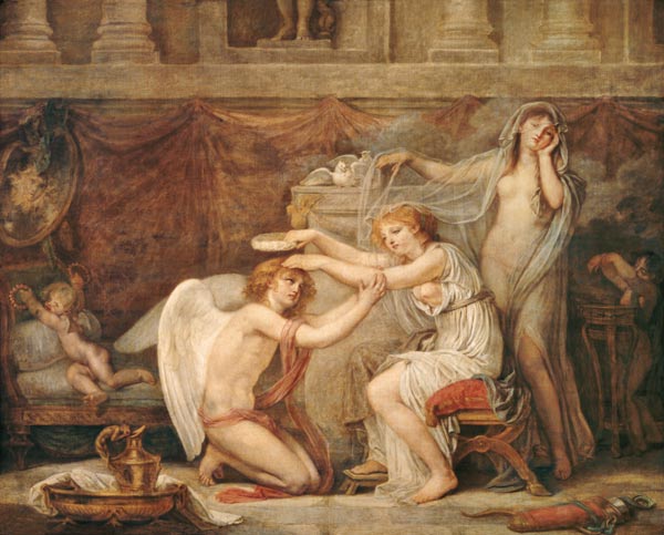 Psyche crowning love a Jean Baptiste Greuze