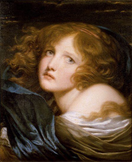 Head and Shoulders of a Young Woman a Jean Baptiste Greuze