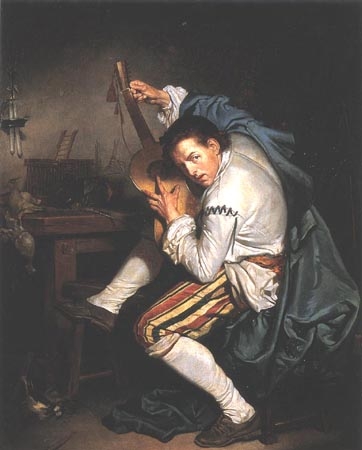 The Gittarist a Jean Baptiste Greuze