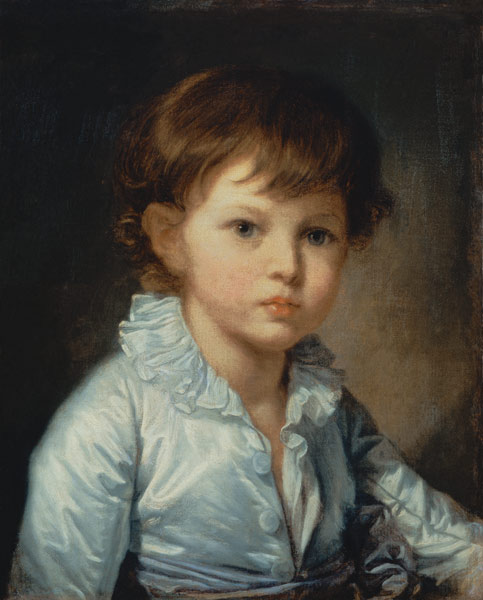 Portrait of Count Stroganov as a Child a Jean Baptiste Greuze
