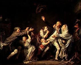 The paternal curse (or: The ungrateful son) a Jean Baptiste Greuze