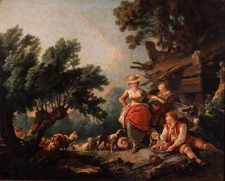 Pastoral Scene a Jean-Baptiste Huet