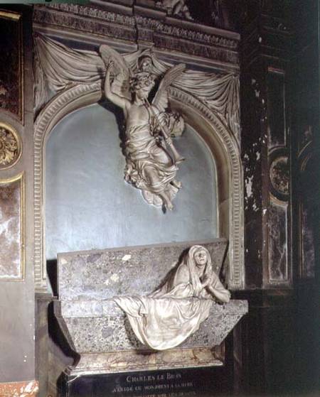 Tomb of the mother of Charles Le Brun a Jean Baptiste I Tuby