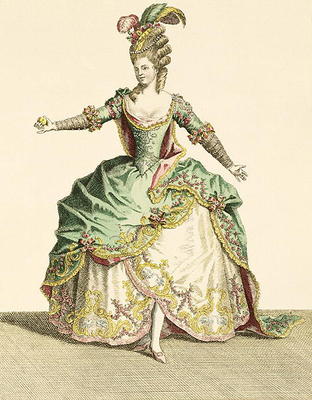 Costume for Venus in several operas, engraved by the artist, c.1780 (engraving) a Jean-Baptiste Martin
