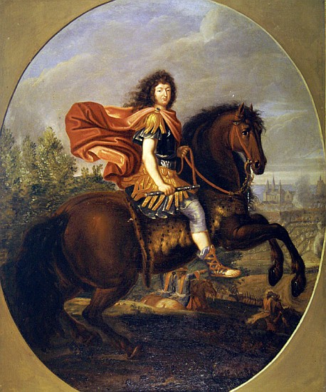 Equestrian portrait of Louis XIV a Jean-Baptiste Martin