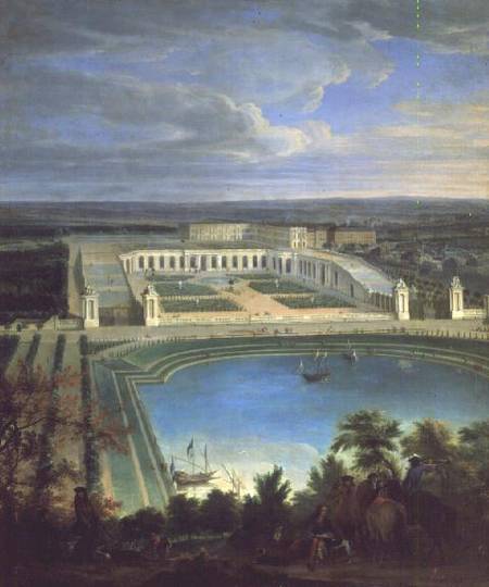 The Orangery and the Chateau at Versailles a Jean-Baptiste Martin