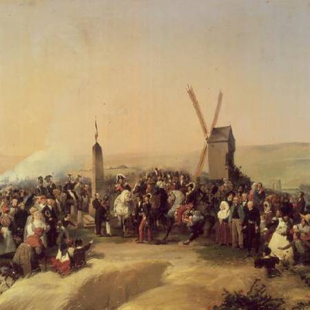 Louis-Philippe (1773-1850) Visiting the Battlefield of Valmy on 8th June a Jean Baptiste Mauzaisse
