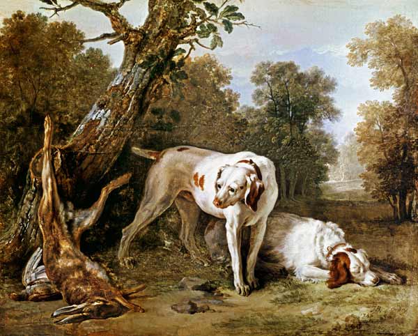 Cani e lepre a Jean Baptiste Oudry