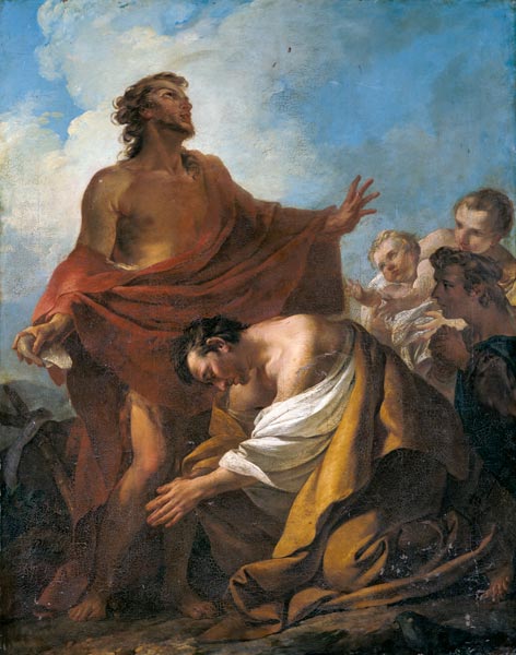 St. John the Baptist Baptising the Jews in the Desert a Jean-Baptiste Pierre