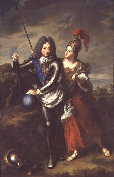 Philippe II d'Orleans (1674-1723) the Regent of France and Madame de Parabere as Minerva a Jean Baptiste Santerre