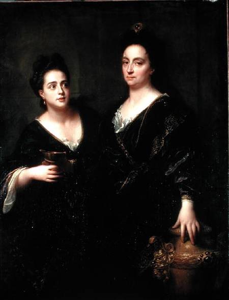 Portrait of Two Actresses a Jean Baptiste Santerre